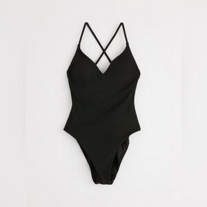 Lindex Ribbed One Piece Swimsuit NWOT